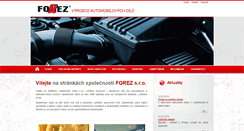 Desktop Screenshot of forez.cz