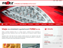 Tablet Screenshot of forez.cz